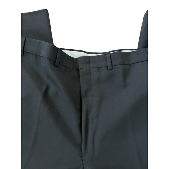 Town Craft Mens Ankle Trouser Pants Blue Size 42x30 Straight Leg Slash Pockets - Picture 4 of 10